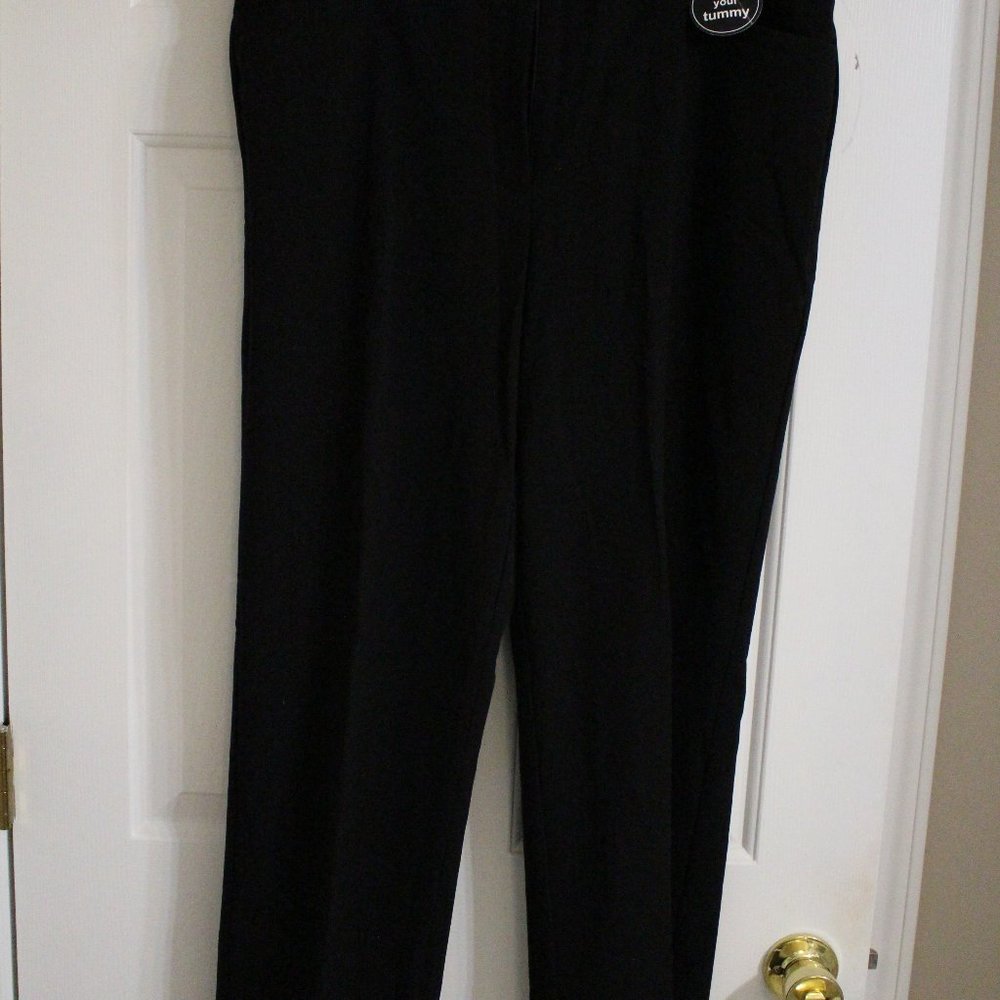 Dress Barn Black Dress Pants 16Tall.  New with tags.  Tummy control.  Trouser